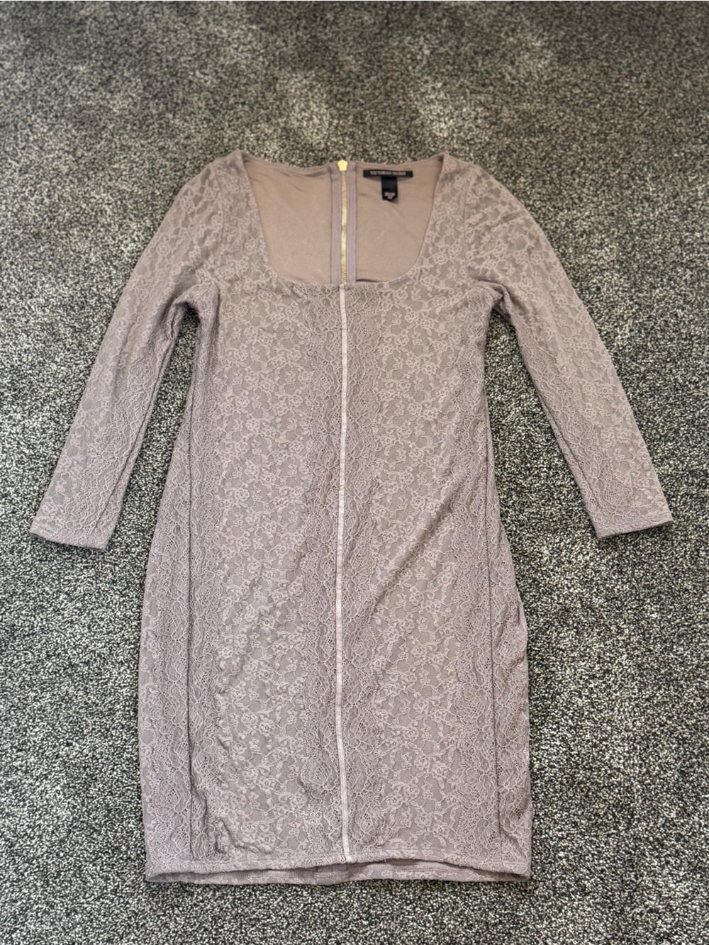 Victorias Secret Bodycon Lace Dress with Full Back Zipper